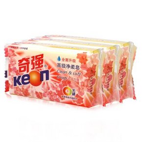keon 奇强  净柔无磷洗衣皂  228g*3块 7.8元
