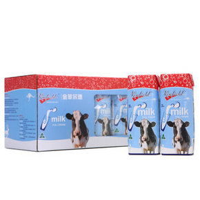 澳大利亚  金菲尔德超高温灭菌乳 全脂牛奶250ml*10 19.9元