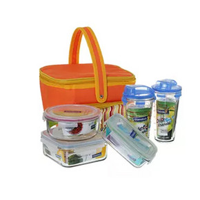 三光云彩 钢化耐热玻璃保鲜盒5件套装 99元包邮(199-100)