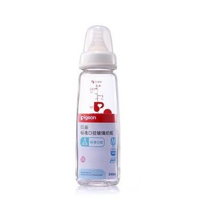 贝亲 标准口径 玻璃奶瓶240ml 配硅胶M奶嘴 38元