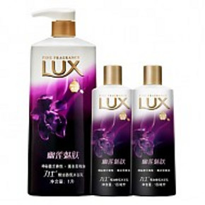 LUX 力士 精油香氛 幽莲魅肤沐浴露 1000ml+180ml*2瓶 35元