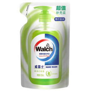 威露士 健康抑菌洗手液补充装 青柠盈润 525ml 4.9元
