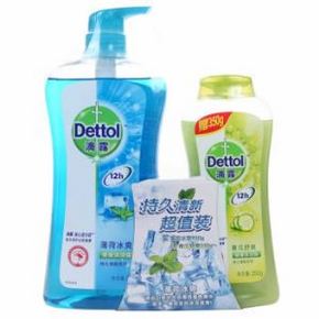 Dettol 滴露 健康沐浴露950g+薄荷冰爽350g 折17.9元(199-110券)