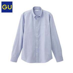 双12预告# GU 极优 男士牛津纺长袖衬衫 59元