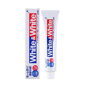 日本原装进口 狮王 WHITE WHITE 美白牙膏 150g 折19.4元(38.8，买2付1)