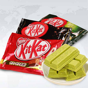 雀巢 kitkat 宇治抹茶巧克力威化夹心饼干