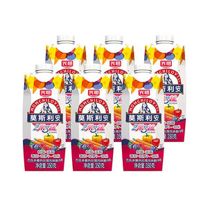 光明 莫斯利安 2果3蔬果蔬味酸奶 350ml*6*2提