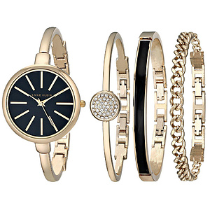 Anne Klein 手镯手表+手链套装