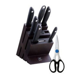 ZWILLING 双立人Twin Point S炫银插刀架 8件套 899元包邮