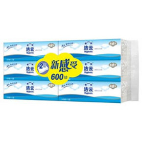 洁云 2层100抽 面巾纸X6包装 6.6元 (满3免1后)