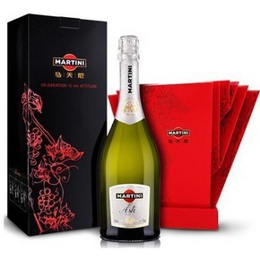 再特价：马天尼Martini 阿斯蒂起泡葡萄酒 750ml礼盒装 79.9元(两瓶起)