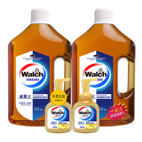华南地区：威露士 泡沫洗手液300ml*2+消毒液2.5L*2 79.9元(99.9-20)