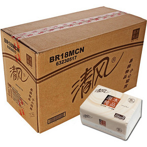 华东好友拼单：清风 原木纯品系列面纸  2层200抽*24包 约51元(买两箱)