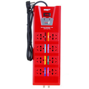 限西北：Monster魔声 HT800 8联防涌电源转换器  54元包邮(券后)