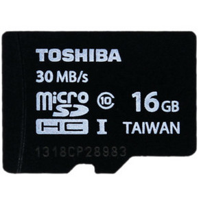 东芝 16GB TF(microSDHC) Class10存储卡 39.9元(另有19.9元U盘)