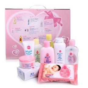 强生(Johnson) 婴儿套装礼盒经典装 9件套 约65元(128，200-100)
