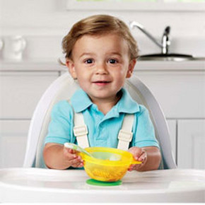 Munchkin 满趣健 婴儿吸盘碗3件套（带盖） 66元