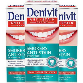 瑞典进口 施华蔻 Denivit 专业去烟渍牙膏 3盒装 0点 19.9元