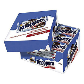 舌尖上的饼干# Knoppers 牛奶榛子巧克力威化饼干 25g*24个 62元包邮
