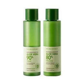 自然乐园 芦荟保湿水乳套装 160ml*2 39元