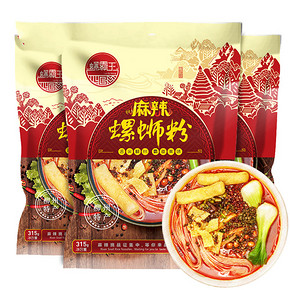 螺霸王 麻辣味螺蛳粉315g*3包 29.9元包邮(39.9-10券)