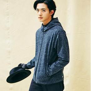 UNIQLO 优衣库 BLOCKTECH男士连帽外套 129元