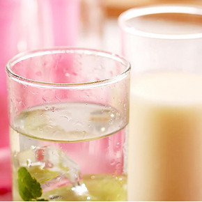 乐美雅 耐热透明玻璃杯子 330ml*6个 送杯刷 19.9元包邮(29.9-10)