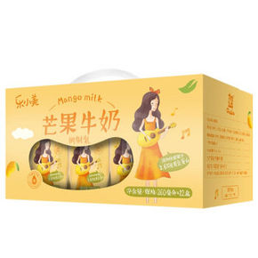 辉山 乐小美芒果味牛奶 260ml*12盒 折29.5元(58，买1送1)