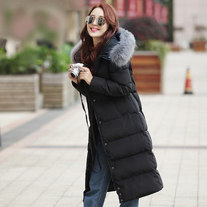 高梵 连帽貉子毛领羽绒服 479元包邮(629-150券)