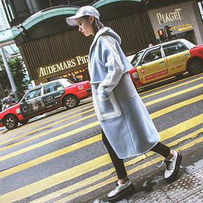 sibylofno17 原创欧美休闲中长款连帽长袖大衣 232元包邮(332-100券)