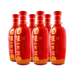 折16.5元# 泸州老窖 原浆喜庆装52度500ml*6瓶 98.9元包邮