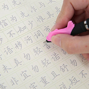 派拓 成人行楷凹槽练字帖套装 6.9元包邮(9.9-3券)