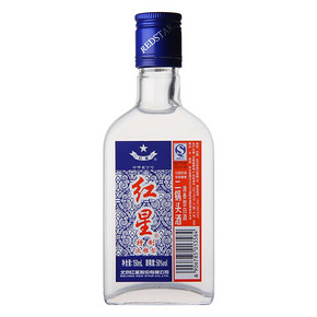 秒杀预告# 红星 二锅头酒50度特制淡雅型150ml 1元包邮