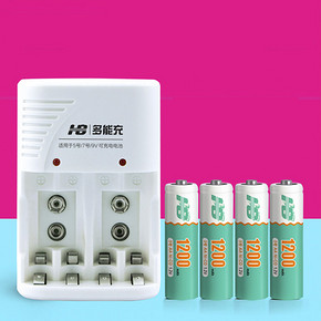 集聚能量# HB 5号电池4节+充电器 13.9元包邮(18.9-5券)