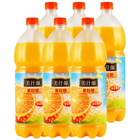 美汁源 果粒橙橙汁饮料 1.25L*7瓶 38.8元包邮