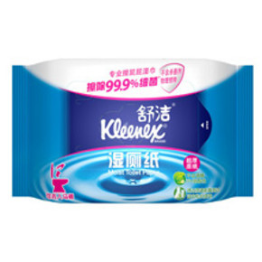 Kleenex 舒洁 湿厕纸家庭装 40片 折5元(9.9，199-100)