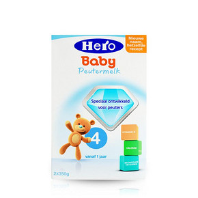 Hero Baby 荷兰本土婴儿奶粉 4段 700g*4盒 321.4元包邮(284-30+37.4)
