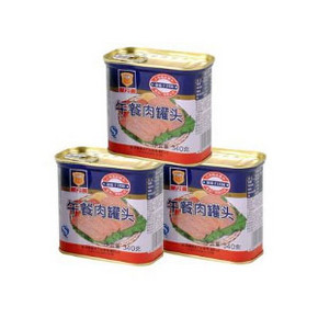 经典老牌# 梅林 午餐肉罐头 方形340g*3罐 30元包邮