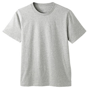 好价可入# 无印良品 男式 棉圆领 短袖T恤 39元