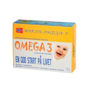 NORSK OMEGA3 儿童水果味鱼油胶囊 30粒 折38.4元(96元，3件4折)
