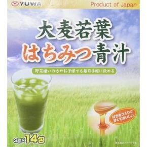 YUWA牌 大麦若叶蜂蜜青汁粉42g(14*3g) 34.8元