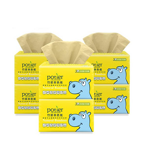 安全健康# Potier 婴儿软抽专用纸 6包 15.8元包邮(25.8-10券)