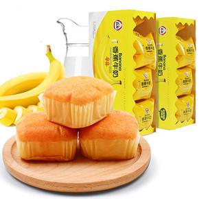 营养美味# 森友 香蕉牛奶蛋糕 300g 9.9元包邮(19.9-10券)