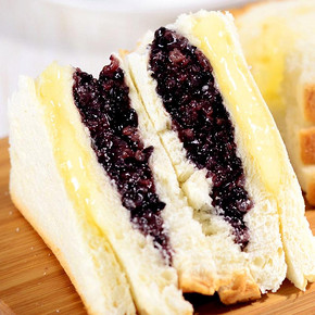 网红早餐# 纽尔多 紫米奶酪面包 8包 15.8元包邮(18.8-3券)