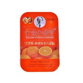 金嗓子喉宝 无蔗糖型香橙含片糖果 22.8g  9.9元包邮(15.8-5.9券码)