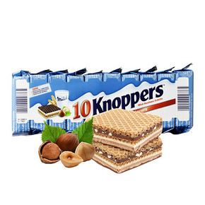 临期好价# knoppers 榛子巧克力五层威化饼10包 250g 19.9元包邮