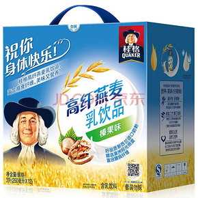 桂格 高纤燕麦乳榛果味25ml* 12包礼盒装  9.9元