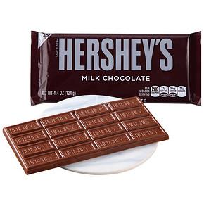 HERSHEY'S 好时 牛奶巧克力块 124g*2 14.9元(29.8，买1送1)