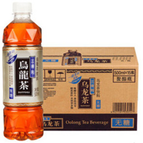 解渴解油腻# 三得利 无糖乌龙茶饮料 500ml*15瓶 折39.5元(99-20)