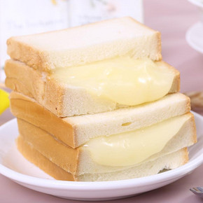 抗饿小能手# 冠达 芝士乳酪三明治面包500g  6.9元包邮(16.9-10元)